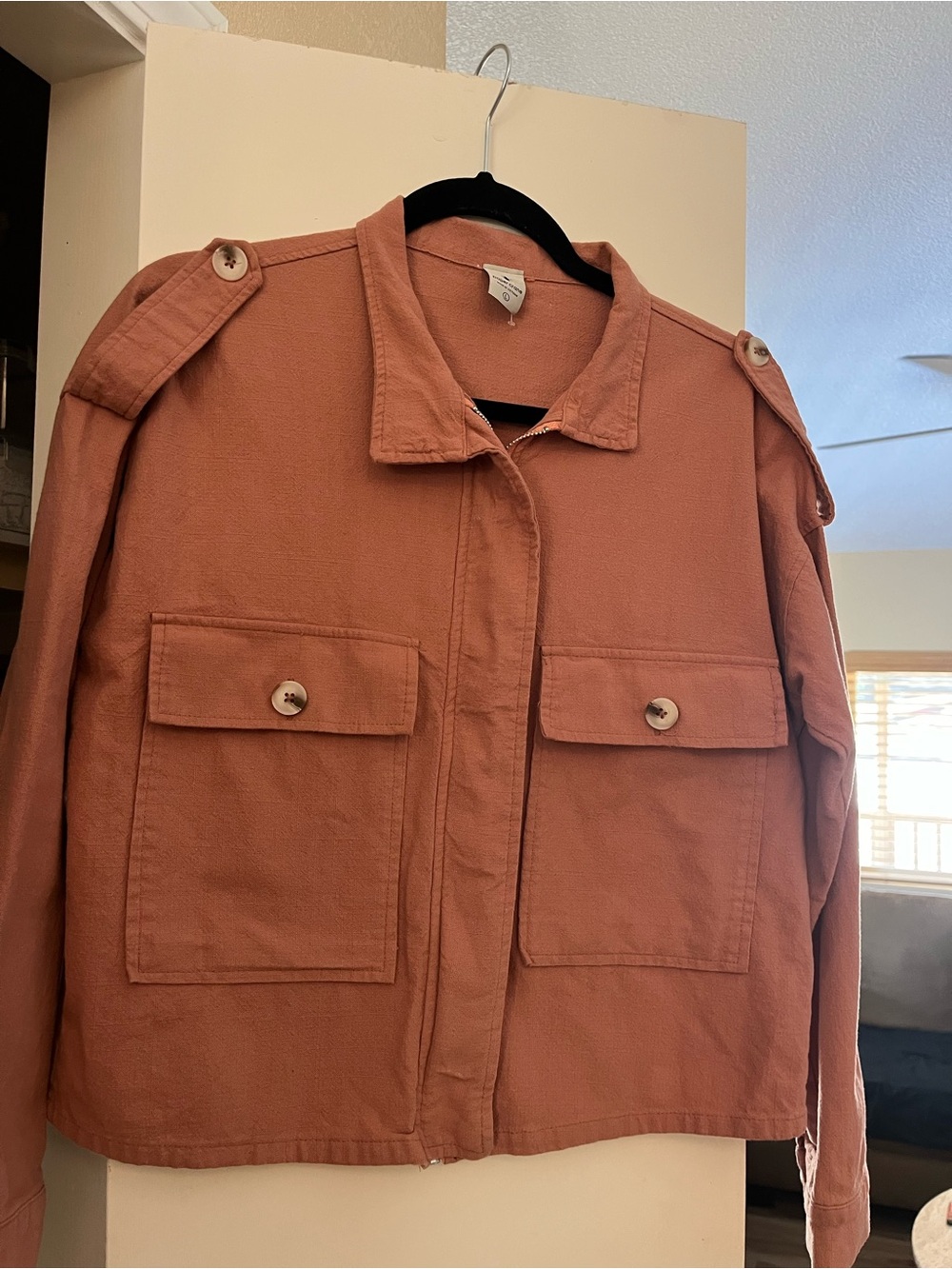 Paper Crane Mauve Dusty Rose Boxy Jacket size L
